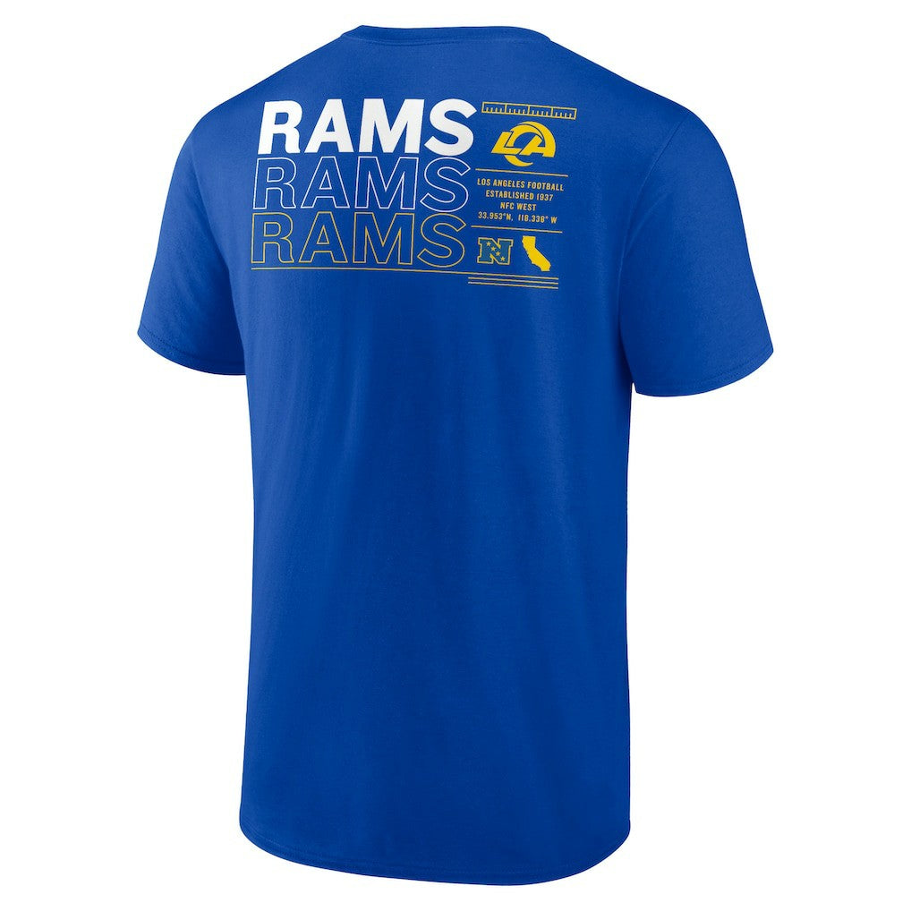 Los Angeles Rams Repeat Stats T-Shirt - Royal outlet