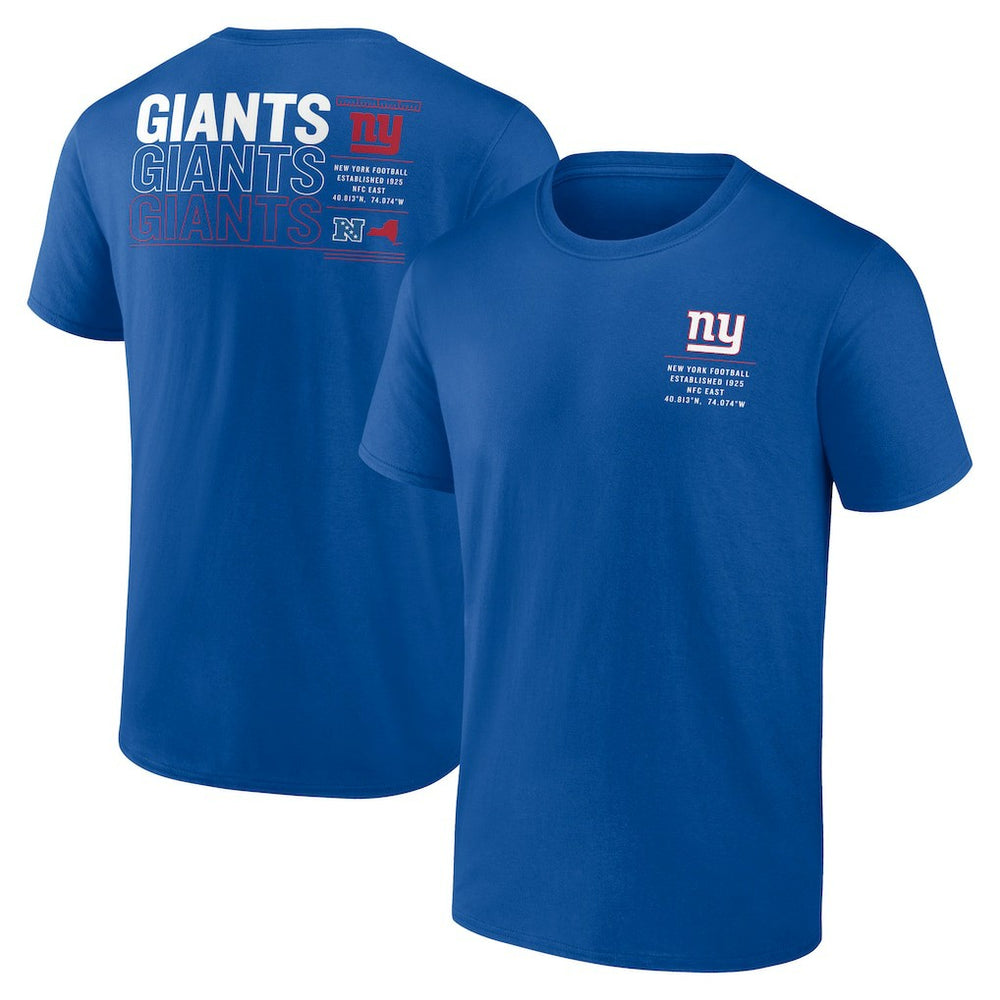 New York Giants Repeat Stats T-Shirt - Royal for sale