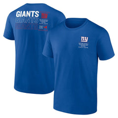 New York Giants Repeat Stats T-Shirt - Royal for sale