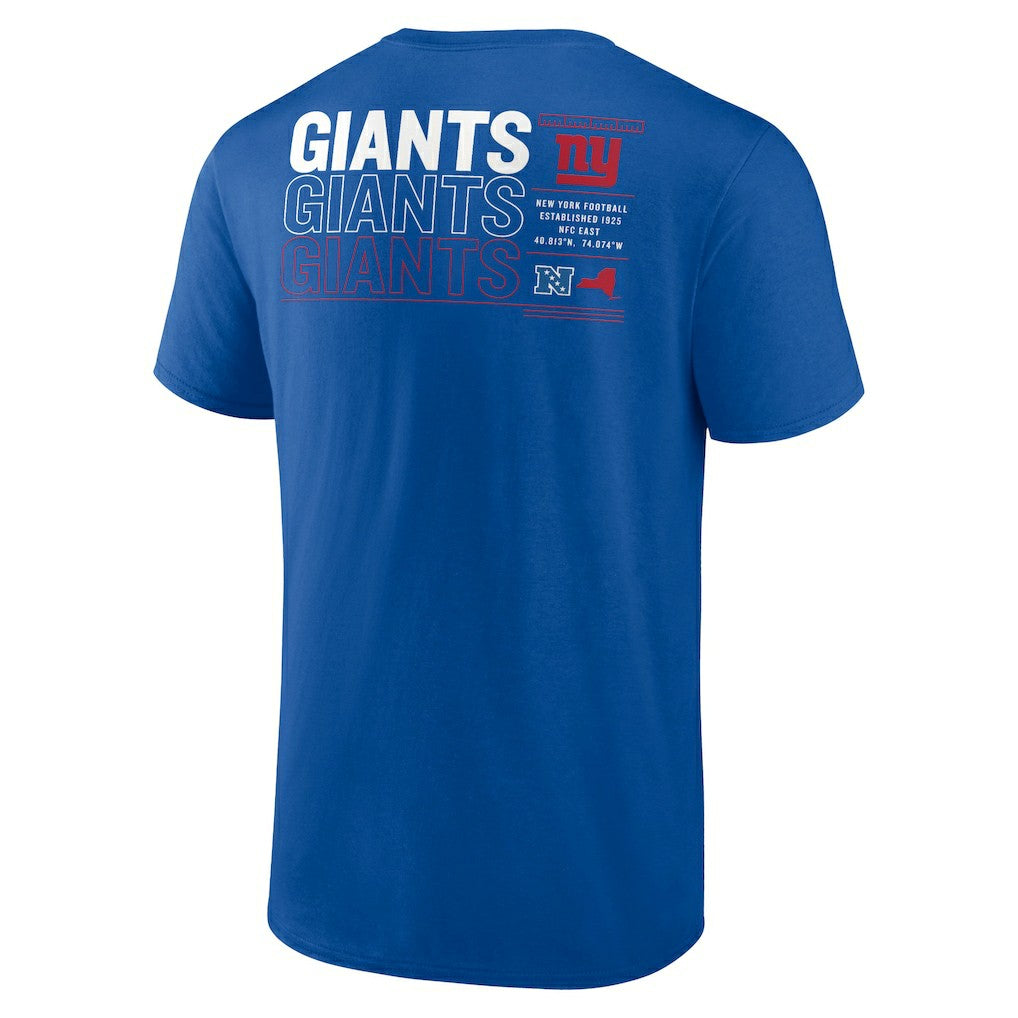 New York Giants Repeat Stats T-Shirt - Royal for sale