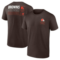 Cleveland Browns Repeat Stats T-Shirt - Brown outlet