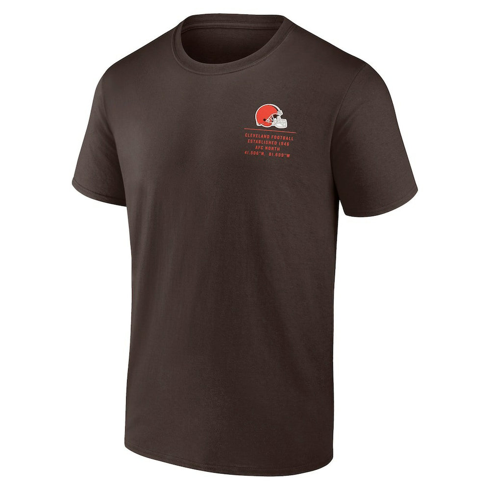 Cleveland Browns Repeat Stats T-Shirt - Brown outlet