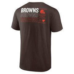 Cleveland Browns Repeat Stats T-Shirt - Brown outlet