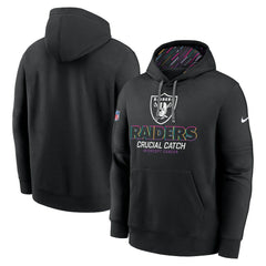 Las Vegas Raiders 2024 NFL Crucial Catch Club Pullover Hoodie - Black for sale