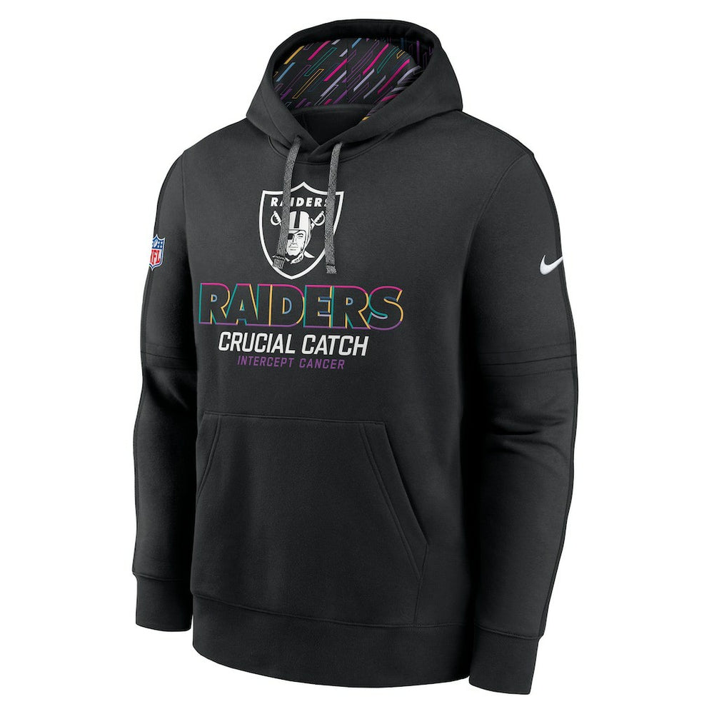 Las Vegas Raiders 2024 NFL Crucial Catch Club Pullover Hoodie - Black for sale