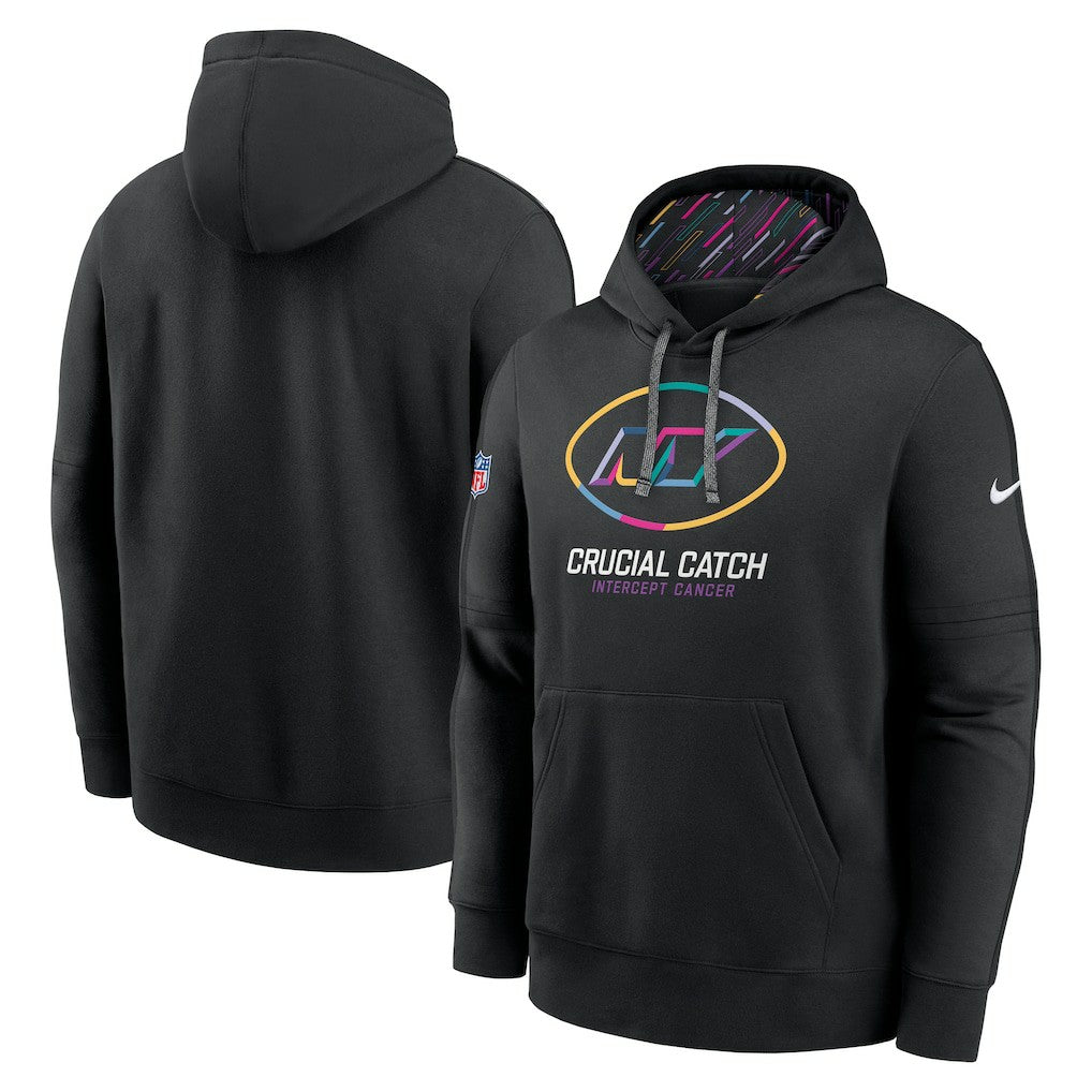 New York Jets 2024 NFL Crucial Catch Club Pullover Hoodie - Black outlet