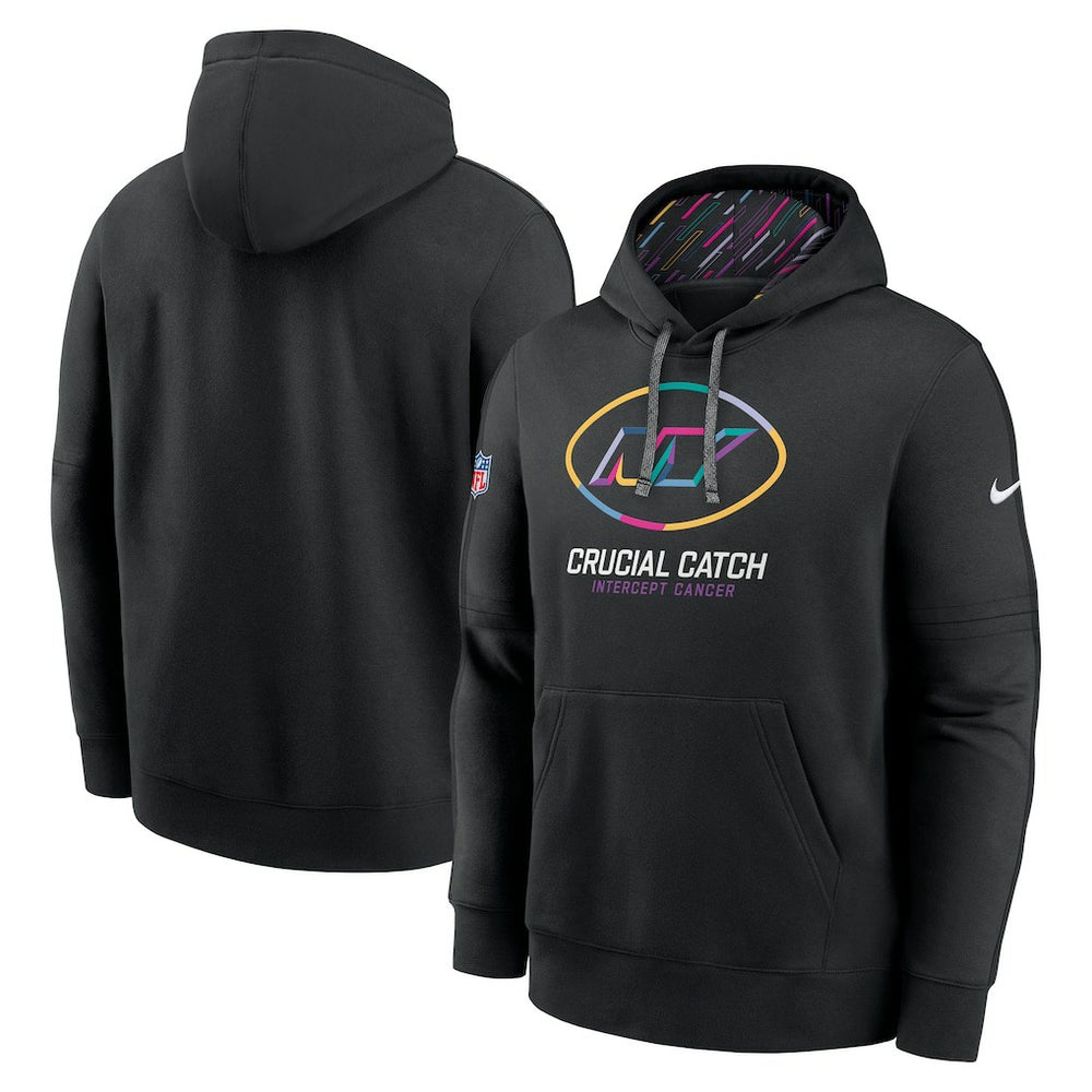 New York Jets 2024 NFL Crucial Catch Club Pullover Hoodie - Black outlet