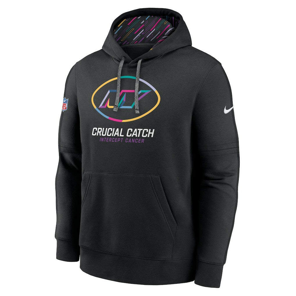 New York Jets 2024 NFL Crucial Catch Club Pullover Hoodie - Black outlet