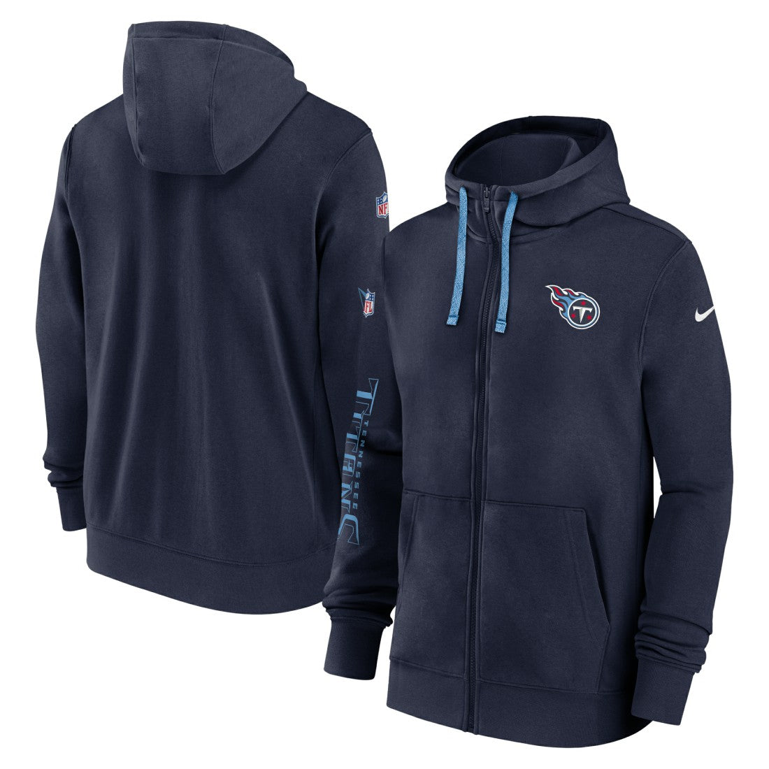 Tennessee Titans 2024 Sideline Club Full-Zip Hoodie - Navy online