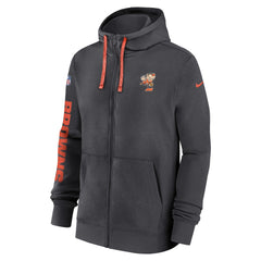 Cleveland Browns 2024 Sideline Club Full-Zip Hoodie - Anthracite outlet