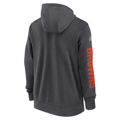 Cleveland Browns 2024 Sideline Club Full-Zip Hoodie - Anthracite outlet