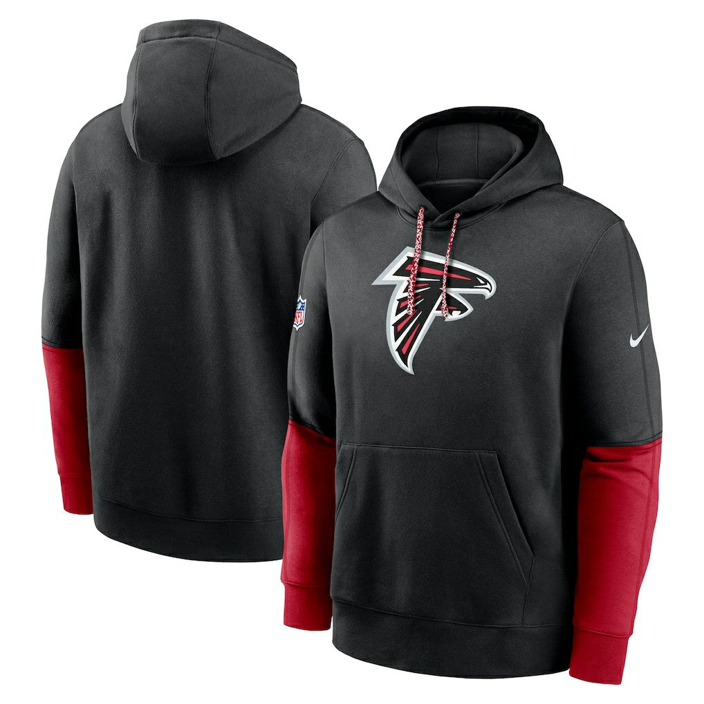 Atlanta Falcons 2024 Sideline Club Pullover Hoodie - Black on sale