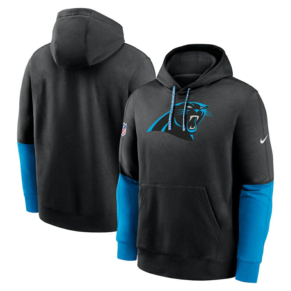 Carolina Panthers 2024 Sideline Club Pullover Hoodie - Black sale