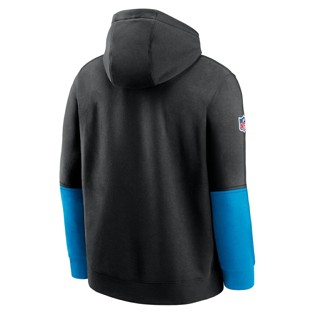 Carolina Panthers 2024 Sideline Club Pullover Hoodie - Black sale