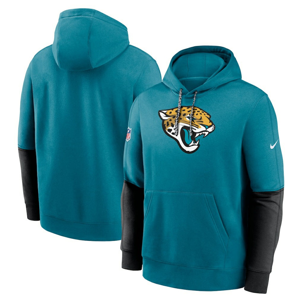 Jacksonville Jaguars 2024 Sideline Club Pullover Hoodie - Teal on sale