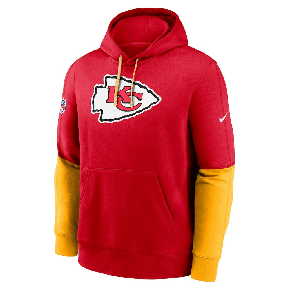 Kansas City Chiefs 2024 Sideline Club Pullover Hoodie - Red sale