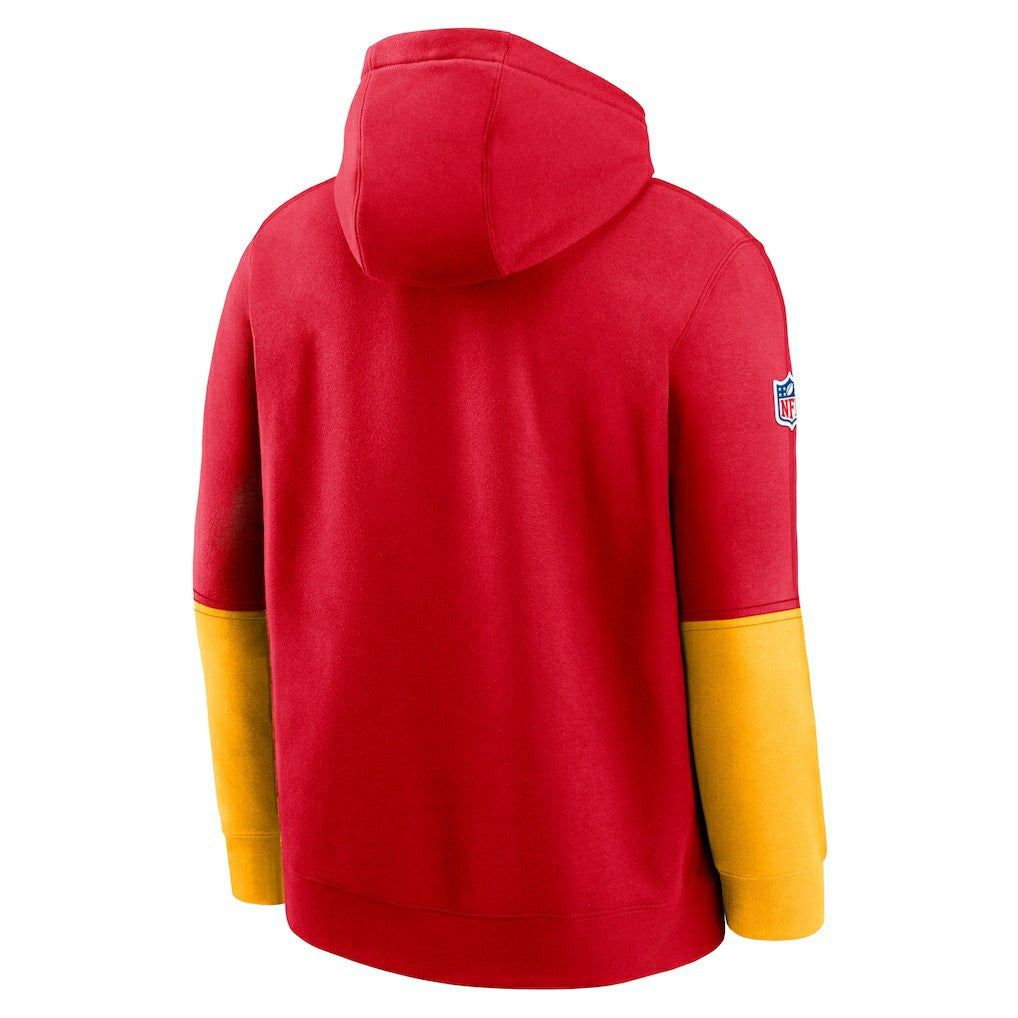 Kansas City Chiefs 2024 Sideline Club Pullover Hoodie - Red sale