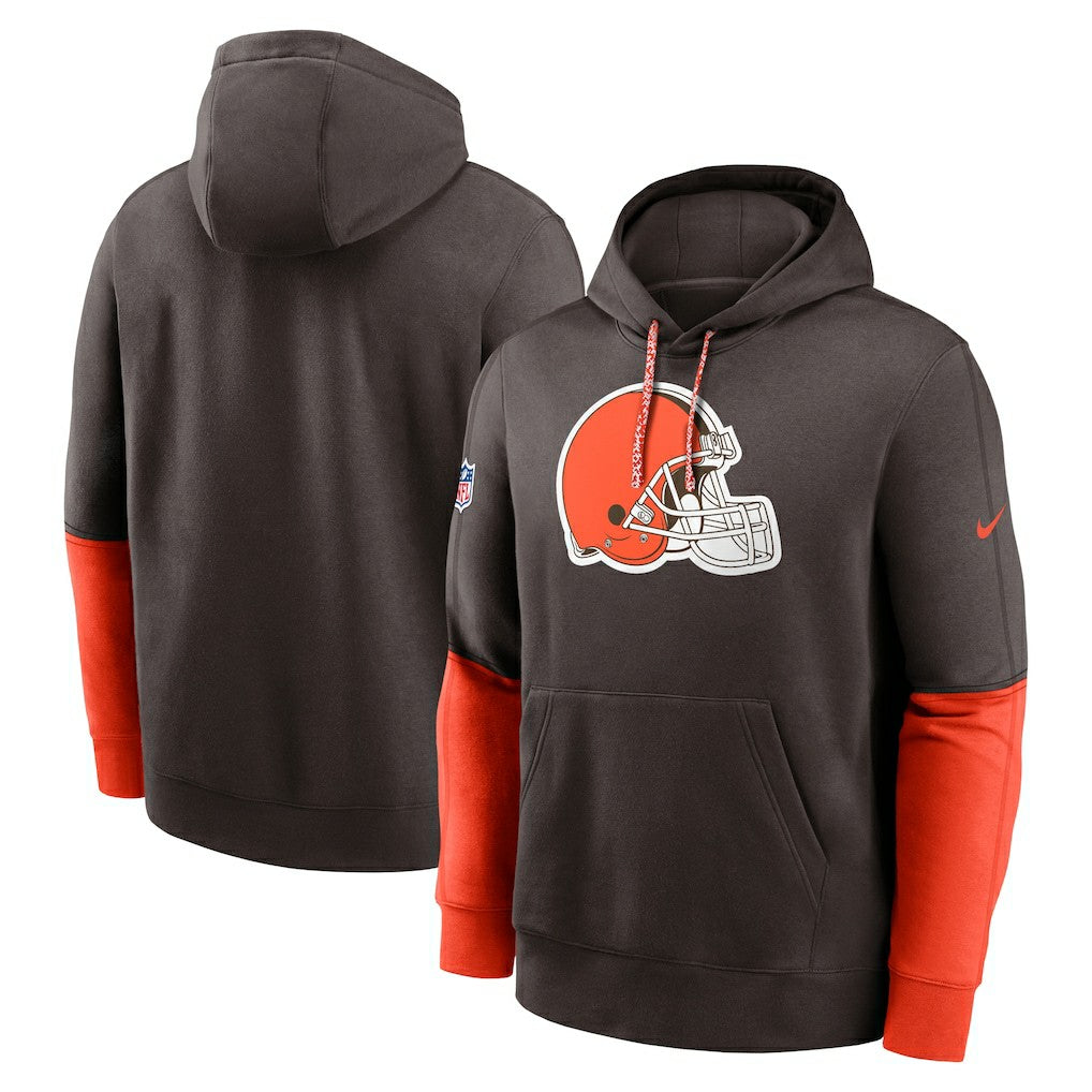 Cleveland Browns 2024 Sideline Club Pullover Hoodie - Brown sale