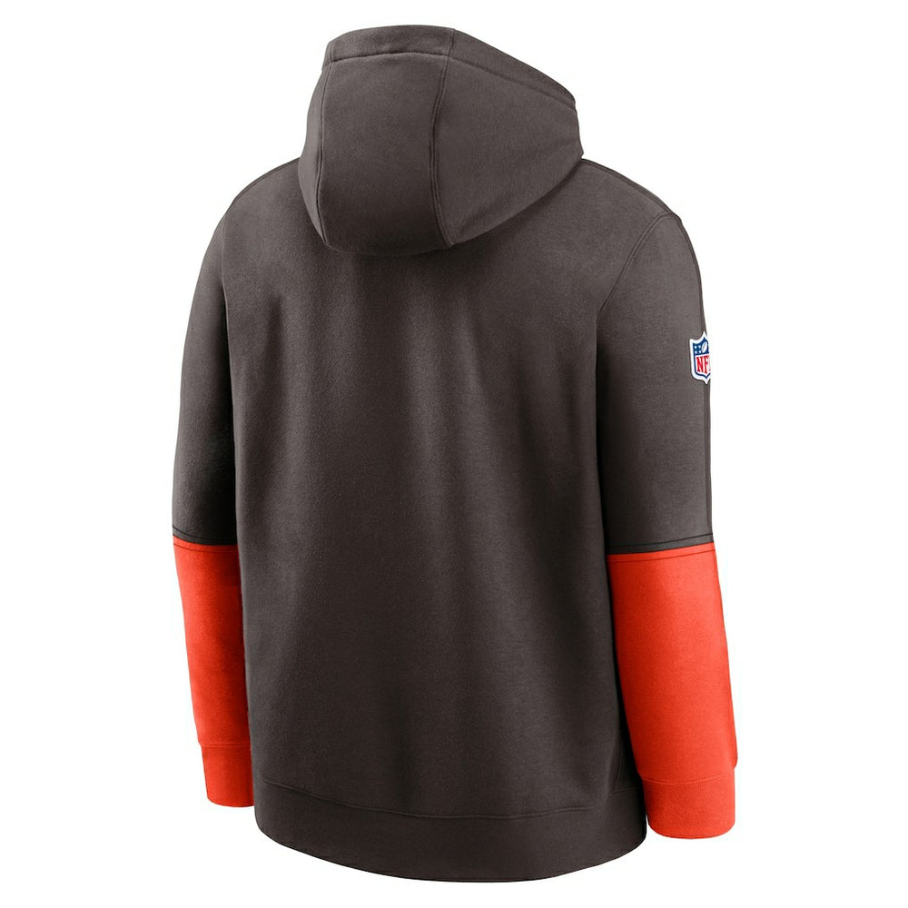 Cleveland Browns 2024 Sideline Club Pullover Hoodie - Brown sale