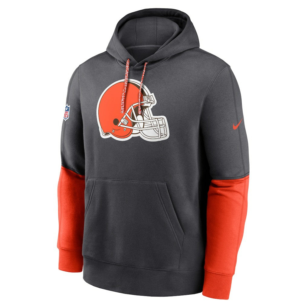 Cleveland Browns 2024 Sideline Club Pullover Hoodie - Anthracite cheap