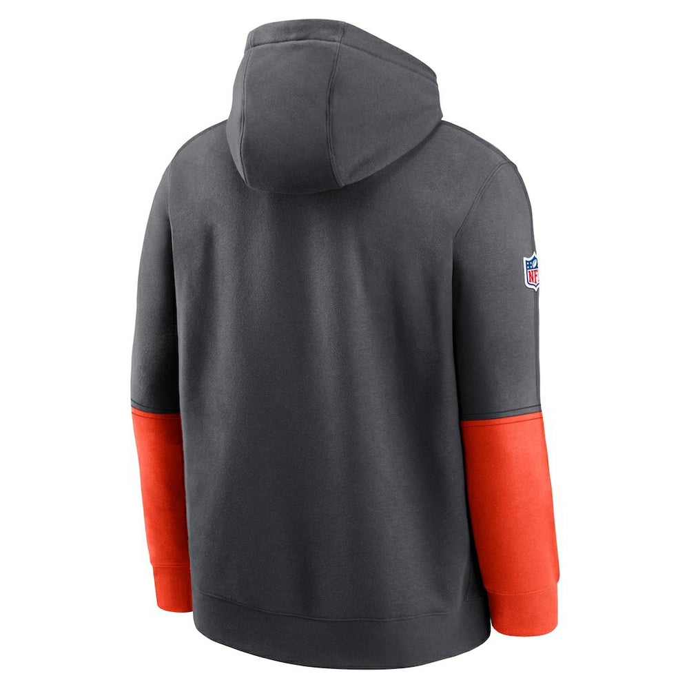 Cleveland Browns 2024 Sideline Club Pullover Hoodie - Anthracite cheap