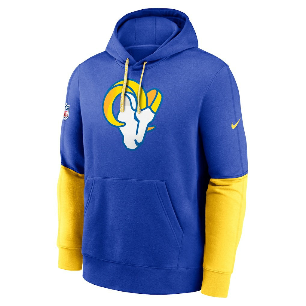 Los Angeles Rams 2024 Sideline Club Pullover Hoodie - Royal sale