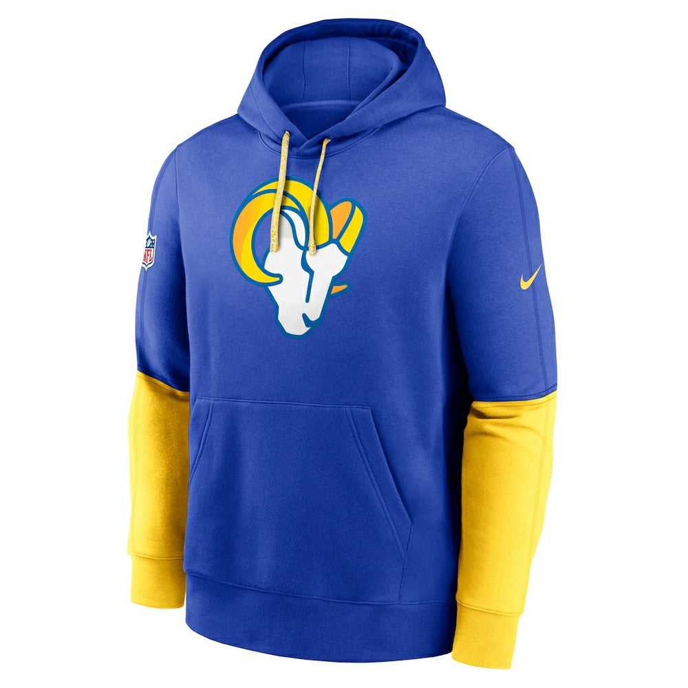 Los Angeles Rams 2024 Sideline Club Pullover Hoodie - Royal sale