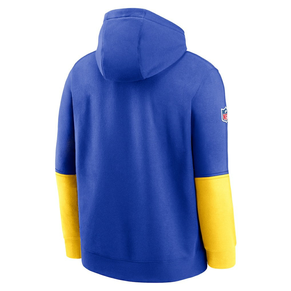Los Angeles Rams 2024 Sideline Club Pullover Hoodie - Royal sale