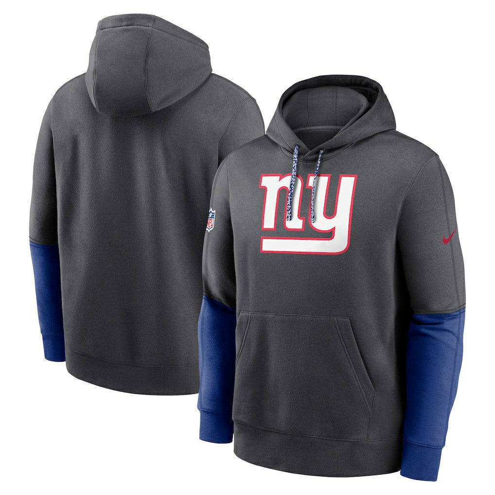 New York Giants 2024 Sideline Club Pullover Hoodie - Anthracite for sale