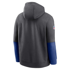 New York Giants 2024 Sideline Club Pullover Hoodie - Anthracite for sale