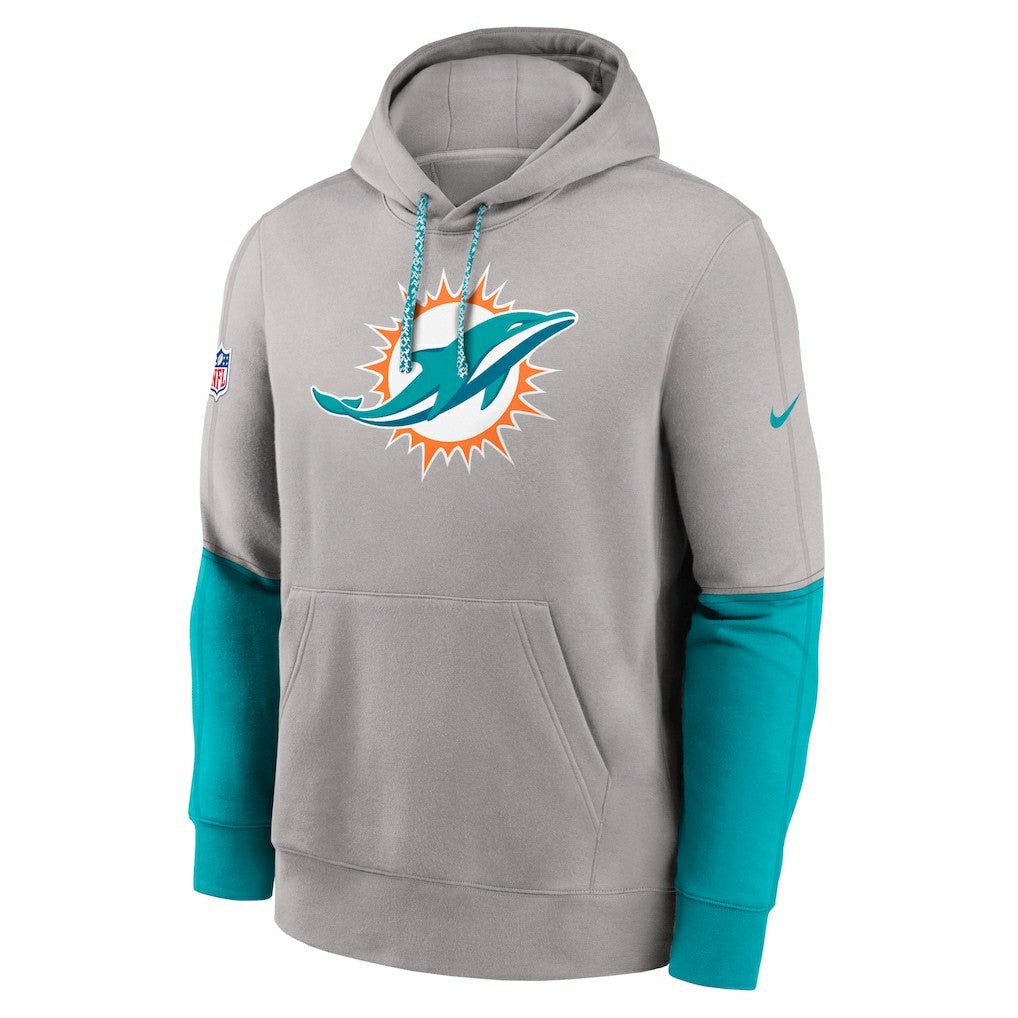 Miami Dolphins 2024 Sideline Club Pullover Hoodie - Gray cheap