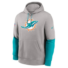 Miami Dolphins 2024 Sideline Club Pullover Hoodie - Gray cheap