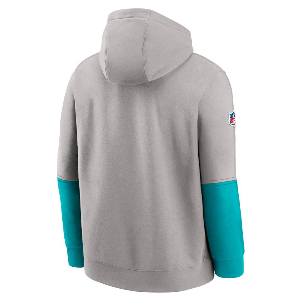Miami Dolphins 2024 Sideline Club Pullover Hoodie - Gray cheap