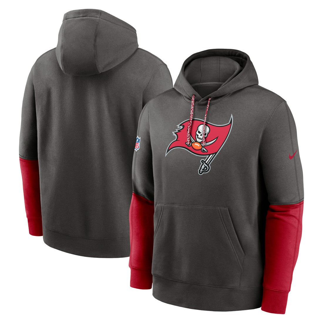 Tampa Bay Buccaneers 2024 Sideline Club Pullover Hoodie - Pewter sale