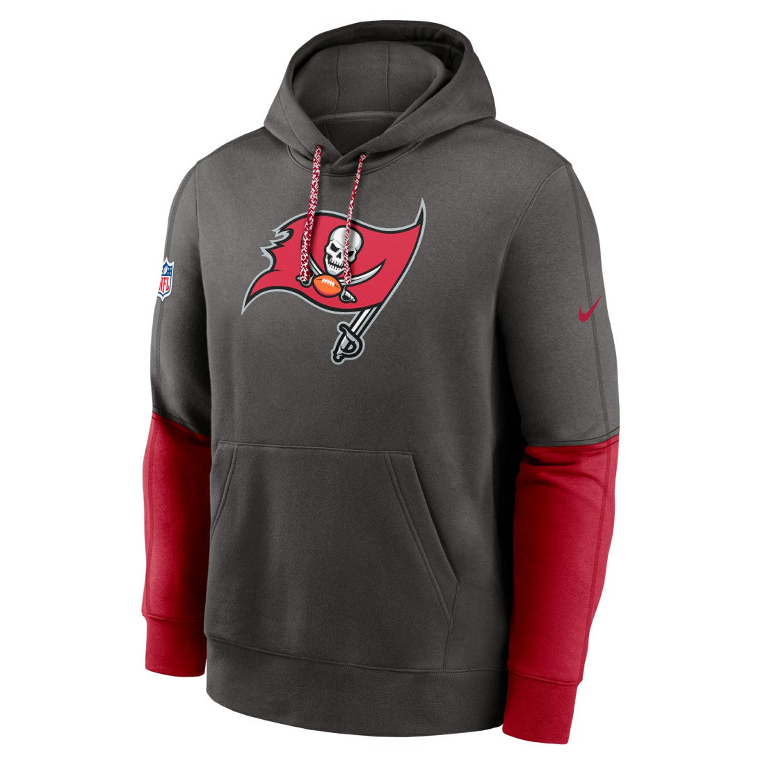 Tampa Bay Buccaneers 2024 Sideline Club Pullover Hoodie - Pewter sale