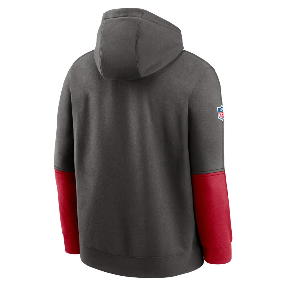 Tampa Bay Buccaneers 2024 Sideline Club Pullover Hoodie - Pewter sale
