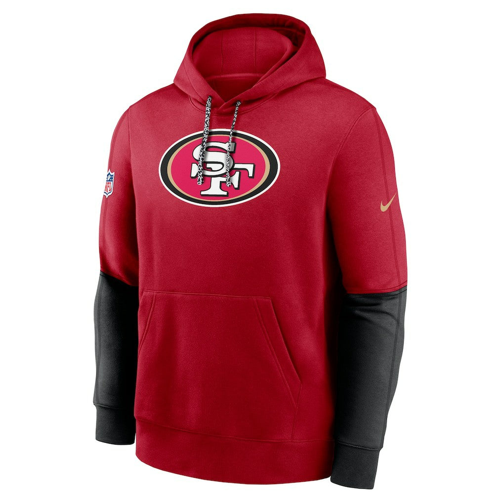 San Francisco 49ers 2024 Sideline Club Pullover Hoodie - Scarlet online