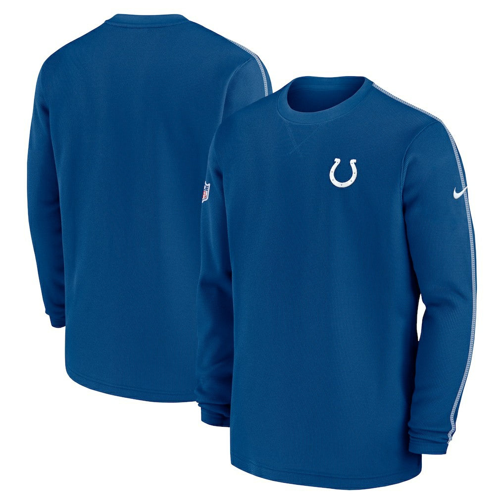 Indianapolis Colts 2024 Sideline Coaches Long Sleeve Top - Royal sale