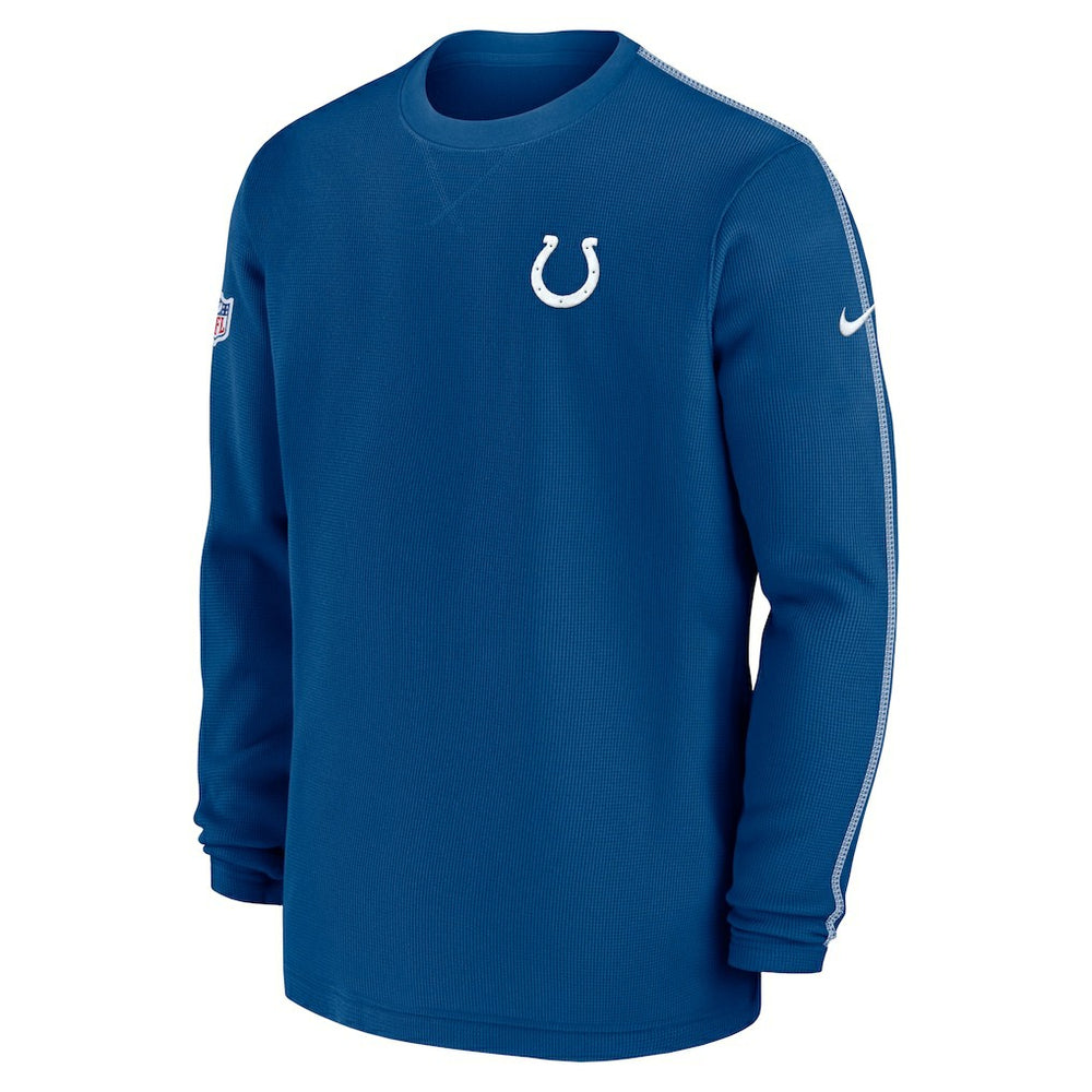 Indianapolis Colts 2024 Sideline Coaches Long Sleeve Top - Royal sale