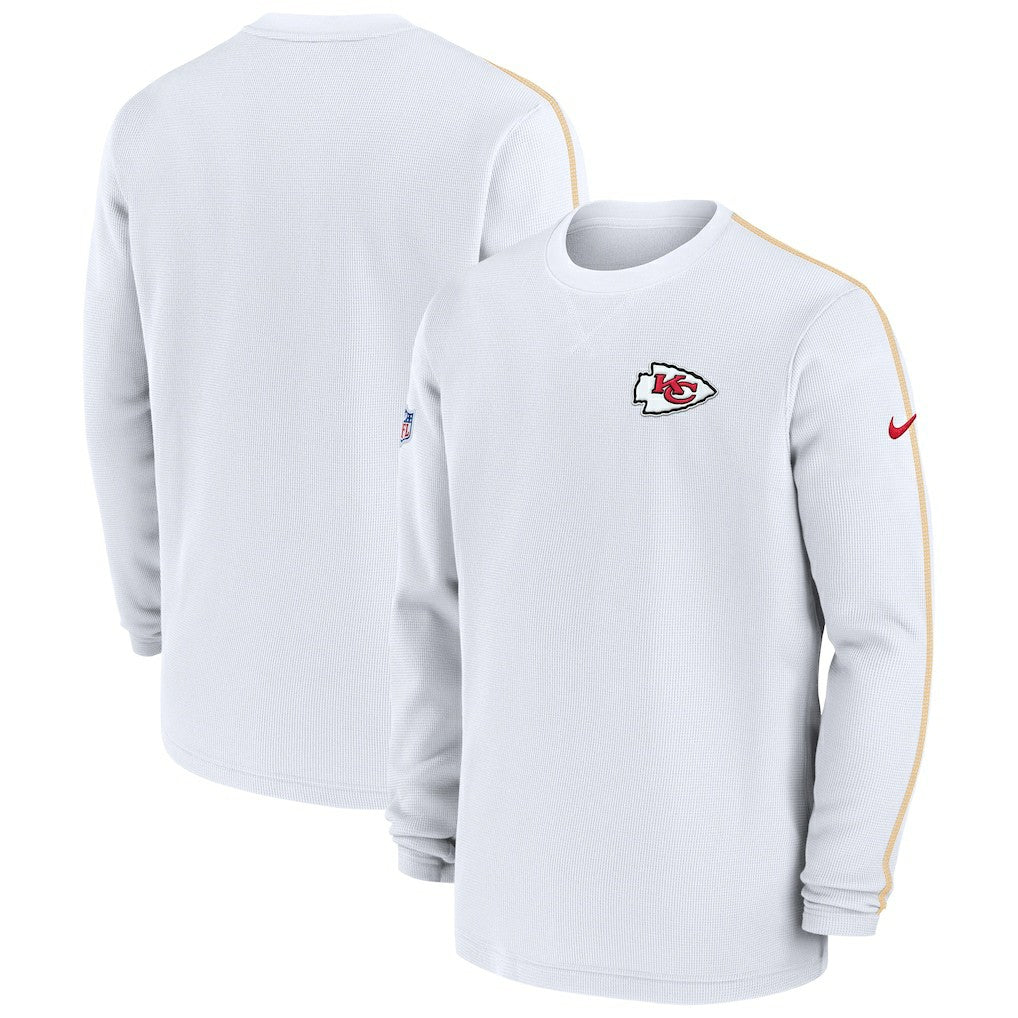 Kansas City Chiefs 2024 Sideline Coaches Long Sleeve Top - Red discount
