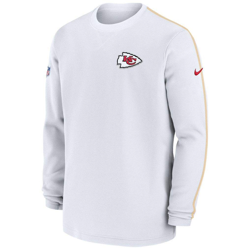 Kansas City Chiefs 2024 Sideline Coaches Long Sleeve Top - Red discount