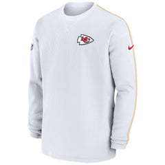 Kansas City Chiefs 2024 Sideline Coaches Long Sleeve Top - Red discount
