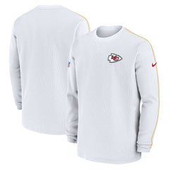 Kansas City Chiefs 2024 Sideline Coaches Long Sleeve Top - White cheap