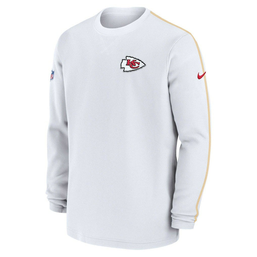 Kansas City Chiefs 2024 Sideline Coaches Long Sleeve Top - White cheap