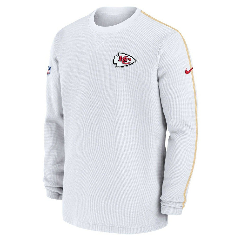 Kansas City Chiefs 2024 Sideline Coaches Long Sleeve Top - White cheap