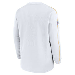Kansas City Chiefs 2024 Sideline Coaches Long Sleeve Top - White cheap