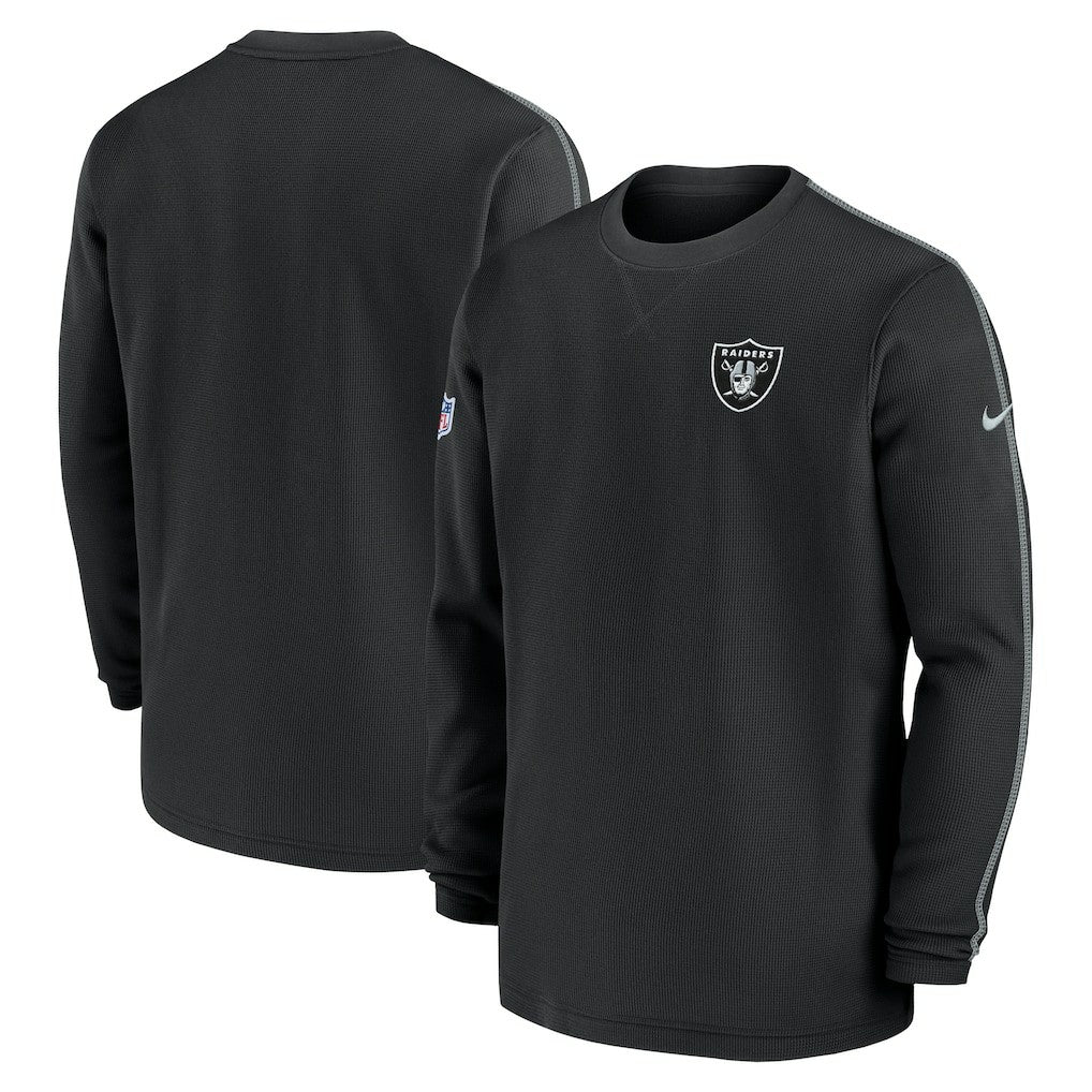 Las Vegas Raiders 2024 Sideline Coaches Long Sleeve Top - Black discount