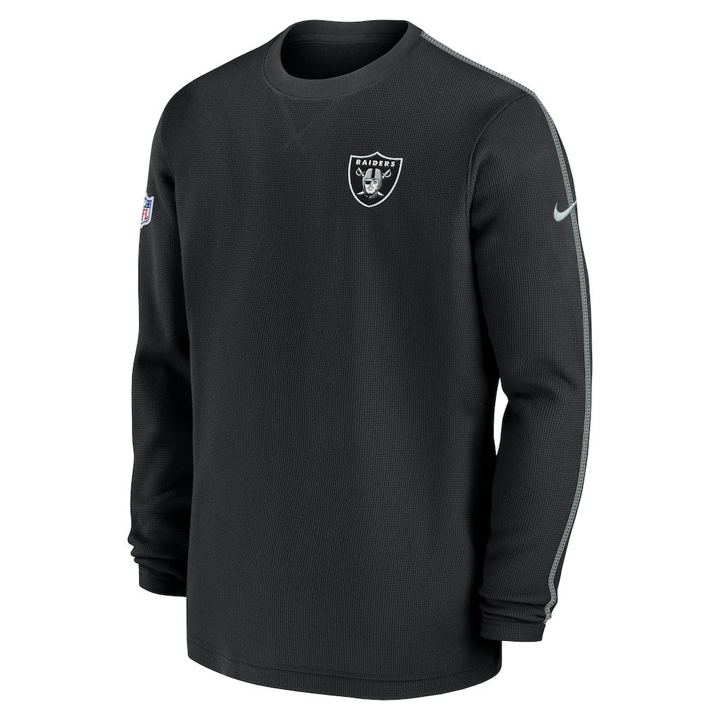 Las Vegas Raiders 2024 Sideline Coaches Long Sleeve Top - Black discount