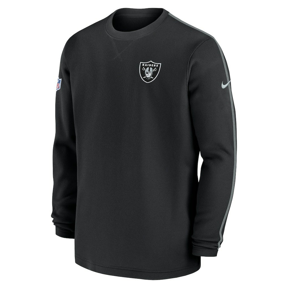 Las Vegas Raiders 2024 Sideline Coaches Long Sleeve Top - Black discount