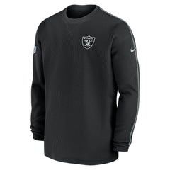 Las Vegas Raiders 2024 Sideline Coaches Long Sleeve Top - Black discount